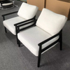 Italian Style Armchair with Solid Wood Frame Leisure Chair with Velvet Fabric Lounge Chair for Hotel Living Rooms