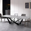 Italian Luxury Dining Table Modern Marble Stainless Steel Creative Design Dining Room Furniture