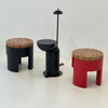 Nordic Furniture Solid Wood Chair Round Ottoman Stool Chair Dressing Stool Sofa Corner Ottoman Chair for Home