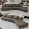 Modern Italian Design Luxury Furniture Sectional Sofa Comfortable Shaping Sponge Velvet Modular Couch Living Room Sofa Set