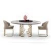 Luxury Stainless Steel Dining Chair Velvet PU Leather Upholster Restaurant Chair for Home Hotel