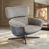 Modern Italy Designer Velvet Fabric Lounge Chair with High Back Living Room Furniture Metal Stainless Steel Legs Leisure Chair