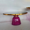 Light Luxury Stainless Steel Glass Tea Table Living Room Small Side Table