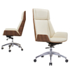 Modern Comfortable Office Chair PU Leather High Back Bent Wood boss Office Chair Hotel Writing Chair Wholesale