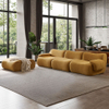 Modern Style Compressed Sofa Living Room Apartment Furniture Couch in a Box Modular Design Velvet Sectional Sofa Set