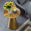Modern Luxury Stainless Steel High Fashion Living Room Round Coffee Table Furniture in Gold or Silver