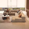 Modern Top Fabric L Shaped Couch Modular Sofas Living Room Furniture Luxury Velvet Corner Sectional Sofa Set