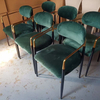 Modern Designer Dining Chairs Velvet Stainless Steel Gold Dining Chair Luxury Restaurant Furniture