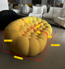 Compressed Sofa Vacuum Packed Fabric Sectional Sofa Set High Quality Shaping Sponge Bubble Sofa Style Living Room Furniture