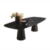Modern Luxury Stainless Steel Dining Table Rectangular Marble Coffee Table Dining Room Furniture