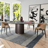 Modern Armrest Dining Chairs for Restaurant bar Coffee Shops Hotel Leather Fabric Wood Leg Dining Room Chair