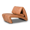 Modern Living Room Single Sofa Multifunctional Creative Personality Folding Villa Hotel Brown Leather Armchair