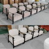 New Modern Style Living Room Furniture Set Fabric Upholstered Solid Wood Accent Lounge Sofas Leisure Chairs
