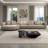 Italian Luxury Design Synthetic Leather Sofa Set Villa Living Room Furniture High-quality Modular U-shaped Couch Settee