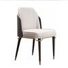 Modern Style of the Hot-selling Luxury Restaurant Cafe Is Decorated with Pu Leather Wooden Dining Chairs