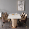 Modern Style Solid Wood Foot Chair Leather Restaurant Chair