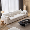 Modern Design Living Room Furniture Modular Sofa Couch Hotel Lobby Down Linen Fabric L-shaped Cloud Sofa Set