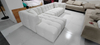 Italian Minimalist Living Room Fabric Lamb Plush L-shaped Sofa Designer Luxury White Teddy Cotton Candy Sofa