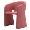 Modern Style Dining Chair Shaped Sponge Velvet Chair Hotel Restaurant Cafe Negotiation Chair