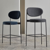 Modern Velvet Fabric Commercial bar Chair Kitchen bar Stool Series Iron Art bar Counter Stool