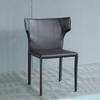 Luxury Hotel Dining Room Dining Chair Saddle Leather Designer Backrest Chair