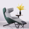 Modern Hotel Furniture Lounge Chair Designer Living Room Velvet Fabric Chaise Lounge Chair