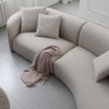 Modern Curved Creative Sofa Hotel Lobby Negotiation Area Living Room Furniture Velvet Cloth Sofa