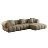 Modern Swan Velvet Fabric Art Cloud Couch Settee Luxury Living Room L-shaped Sofa Hotel Lobby Sofa