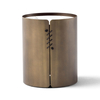 High Quality Modern Light Luxury Living Room Furniture Side Table Marble Top Stainless Steel Frame Round Coffee Table Set