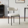 New Wabi Sabi Style Restaurant Chairs Premium Cashmere Velvet Fabric Dining Chair Set Home Minimalist Modern Makeup Chair