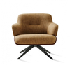 modern Single Person Swivel Leisure Sofa Chair Design Luxury Nordic Accent Fabric Leather Linen Living Room Hotel Bedroom Use