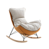 Modern Style Design Leisure Recliner Chair Technology Fabric Down Filling Living Room Rocking Chair