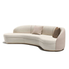 New Design Sets for Living Room Modern Sectional Metal Frame Curved Sofa Villa Luxury Furniture Sofa Set with Great Price