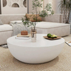 Modern Round Creative Hemisphere Fiberglass Rock Slab Marble Top Tea Table for Hotel Apartment Living Room Coffee Table