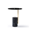 Luxury End Table Design Small Marble Base Round Side Table for Living Room Furniture Coffee Table