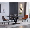 Modern Furniture Marble Dining Table Top Dining Table Set 6 Chairs Person Dining Table and Chairs