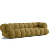Modern Design I Shaped Sofas Velvet Fabric Couch White Teddy Lamb Wool Single Sofa 3 Seater Sets for Home Living Room