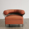 Italian design single sofa armchair living room velvet fabric Sectional three seater sofa Hotel lobby couch
