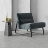 Italian Minimalist Leather Comfortable Casual Chair, Light Luxury Sofa Chair, Luxurious Frosted Leather Armchair in Living Room