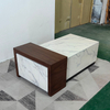 Modern Nordic Design Coffee Table Living Room Furniture Marble Rock Slab Tea Table for Decorative Plinth