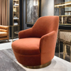 Modern High Back Leisure Single Sofa Chair Velvet Fabric Stainless Steel Base Custom Living Room Home Furniture Leisure Chair