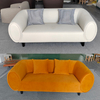 Luxury Italian Design 2-Seater 3-Seater Modern Velvet Couch Furniture Creative Accent Sofa Set for Living Room Villa Home Office