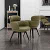 Modern Leather Swivel Dining Chair with Metal Mold Sponge Frame for Home Furniture Restaurant Chair in Apartment or Hotel Use