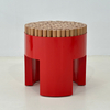 Nordic Furniture Solid Wood Chair Round Ottoman Stool Chair Dressing Stool Sofa Corner Ottoman Chair for Home