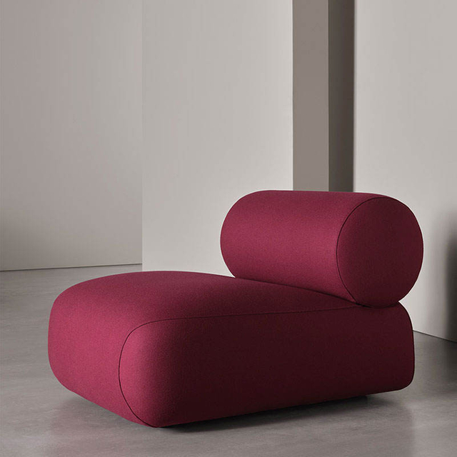 Modern Minimalist Designer Casual Lazy Chair Velvet Fabric Living Room Furniture Small Household Low Arm Single Sofa