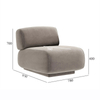 Modern Furniture Living Room Single Sofa Chair Fabric Lounge Armchair Nordic Design Velvet Accent Chair