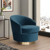 Nordic Rounded Golden Stainless Steel Boucle Fabric Single Sofa Chair Modern Design Bedroom Dining Hotel Leisure Lounge Chair