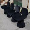 Luxury High-End Velvet Dining Chair Minimalist Backrest Modern Simple Home Hotel Stool for Villa Restaurant Bedroom Makeup Chair