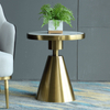 Modern Luxury Round Marble Top Gold Stainless Steel Small Coffee Table for Living Room Hotel Side Table