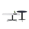 Modern Marble Coffee Table Metal Leg Marble Top Rectangular Round Table